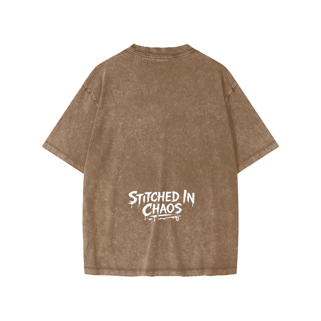 TeddyOso Snow-Washed Stitched Tee