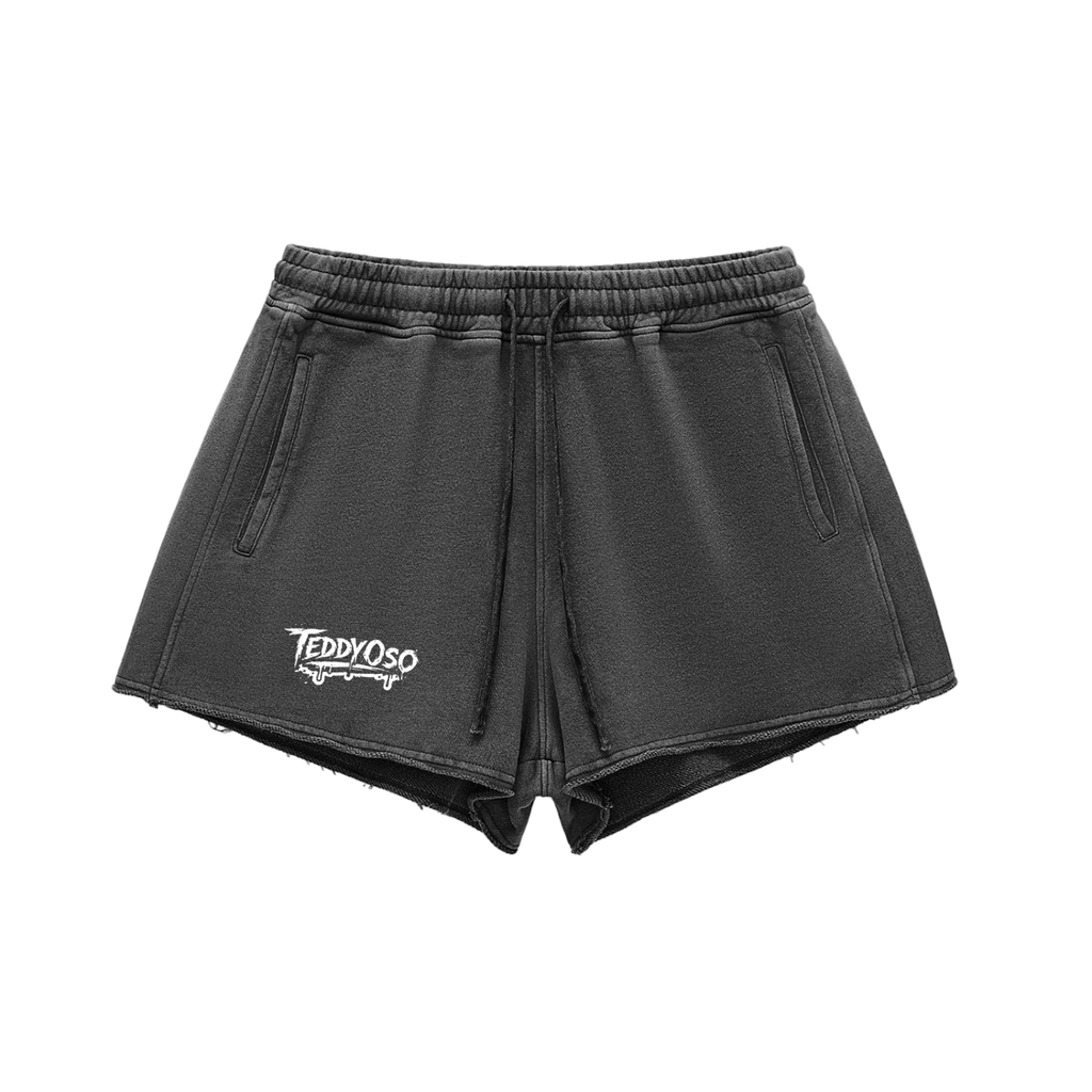 TeddyOso Snow Washed Raw Edge Shorts