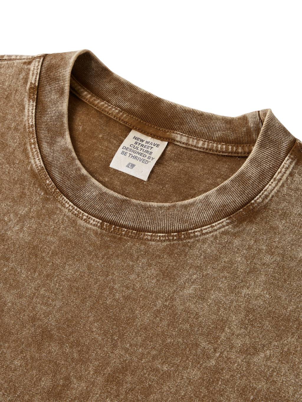 TeddyOso Snow-Washed Stitched Tee