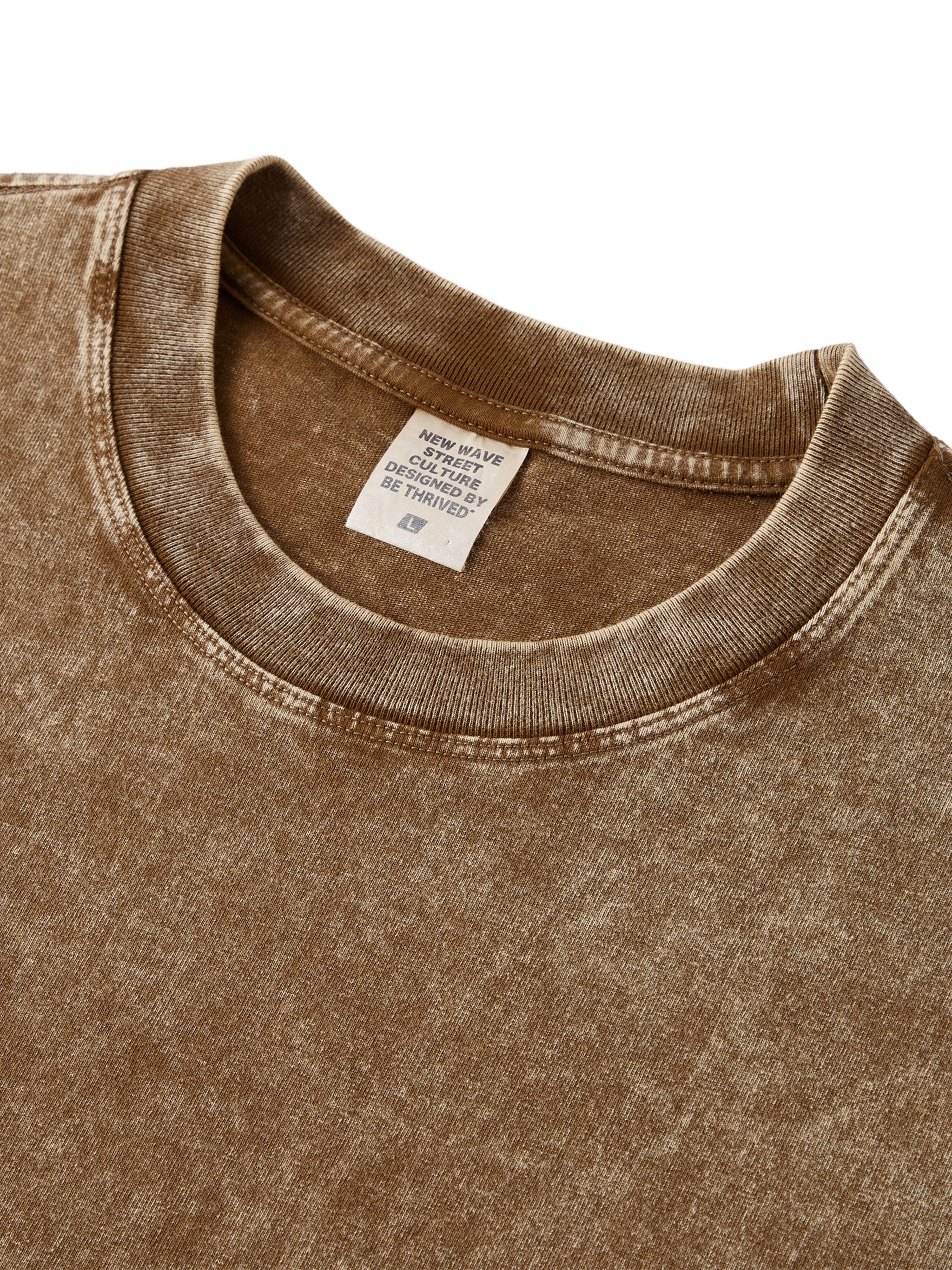 TeddyOso Snow-Washed Stitched Tee